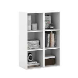 PIRA METROPOLIS - HAKO SU 3X1 RAK 3 SUSUN / RAK SUSUN SERBAGUNA / RAK BUKU warna WHITE - PIRA METROPOLIS - foto 3