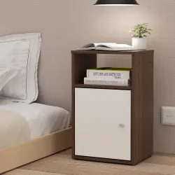 PIRA METROPOLIS - CLARISA NS MEJA SAMPING / NAKAS warna AMERICAN WALNUT - WHITE - PIRA METROPOLIS OX - foto 7