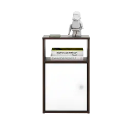 PIRA METROPOLIS - CLARISA NS MEJA SAMPING / NAKAS warna AMERICAN WALNUT - WHITE - PIRA METROPOLIS OX - foto 5