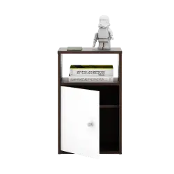 PIRA METROPOLIS - CLARISA NS MEJA SAMPING / NAKAS warna AMERICAN WALNUT - WHITE - PIRA METROPOLIS OX - foto 4
