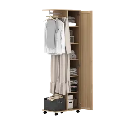 PIRA - VARINA AVA H LEMARI PAKAIAN / GANTUNGAN BAJU warna PRO OAK - PIRA - foto 6