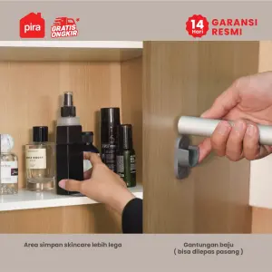 PIRA METROPOLIS OX - ARUNA AVA WDD 3 LEMARI PAKAIAN 3 PINTU DENGAN KACA RIAS warna WHITE - PIRA METROPOLIS OX - foto 6