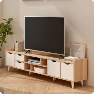 PIRA METROPOLIS OX - FUJI TV180 MEJA TV / RAK TV / LEMARI TV warna PRO OAK - WHITE - PIRA METROPOLIS OX - foto 2