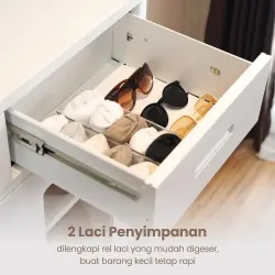 PIRA - BOLT MSR DR RAK SEPATU / LEMARI SEPATU BESI / RAK BESI SERBAGUNA warna WHITE - PIRA - foto 3