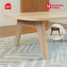 PIRA - NABE CT120 MEJA TAMU / MEJA MAKAN LIPAT LESEHAN / MEJA BELAJAR LIPAT LESEHAN warna PRO OAK - PIRA - foto 5