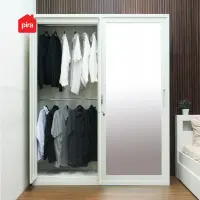 PIRA - SAXON 160 SSL MWD LEMARI PAKAIAN BESI SLIDING / PINTU GESER warna WHITE - PIRA - foto 17