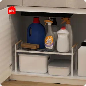 PIRA HOME - KAWA XL RB RAK PENYIMPANAN SERBAGUNA / RAK DAPUR / RAK BUMBU / RAK SUSUN BESI warna WHITE - PIRA HOME - foto 8