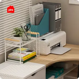 PIRA HOME - KAWA XL RB RAK PENYIMPANAN SERBAGUNA / RAK DAPUR / RAK BUMBU / RAK SUSUN BESI warna WHITE - PIRA HOME - foto 13