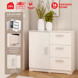 PIRA METROPOLIS - ALBA BAZ SB 80 BUFET warna WHITE - METROPOLIS - foto 1