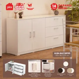 PIRA METROPOLIS - ALBA BAZ SB 150 BUFET warna WHITE - METROPOLIS - foto 1