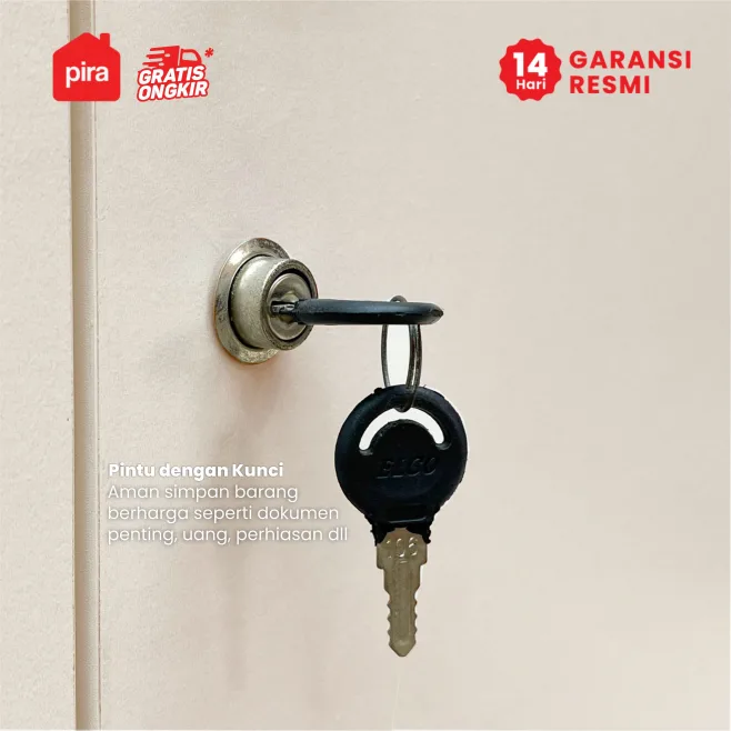 PIRA METROPOLIS OX - ARUNA 3P LEMARI PAKAIAN 3 PINTU warna PRO OAK - TAUPE - PIRA METROPOLIS OX - foto 3