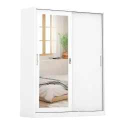 PIRA - LINIO 150A MWDSL LEMARI PAKAIAN BESI SLIDING / PINTU GESER warna WHITE - PIRA - foto 2