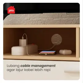 PIRA METROPOLIS  - BELATRIX TV150 MEJA TV / RAK TV warna PRO OAK - WHITE - PIRA METROPOLIS OX - foto 11