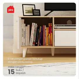 PIRA METROPOLIS  - BELATRIX TV150 MEJA TV / RAK TV warna PRO OAK - WHITE - PIRA METROPOLIS OX - foto 13