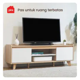 PIRA METROPOLIS OX - HARPER TV120 MEJA TV / RAK TV warna PRO OAK - WHITE - PIRA METROPOLIS OX - foto 6