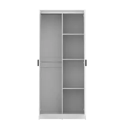 PIRA METROPOLIS - YORK 2P LEMARI PAKAIAN 2 PINTU warna WHITE - PIRA METROPOLIS - foto 10