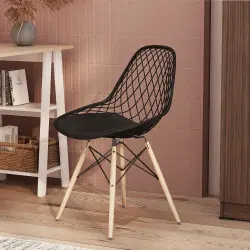 PIRA - ESME DC KURSI TERAS / KURSI CAFE / KURSI MAKAN / KURSI PLASTIK warna BLACK - PIRA - foto 7