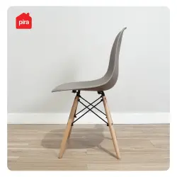 PIRA - BJORN DC KURSI KERJA / KURSI MAKAN / KURSI TERAS / KURSI CAFE / KURSI SANTAI / KURSI BELAJAR / KURSI PLASTIK warna DARK TAUPE - PIRA - foto 3