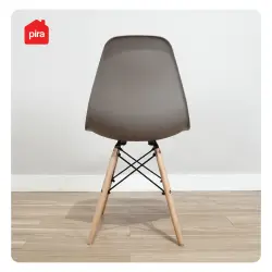 PIRA - BJORN DC KURSI KERJA / KURSI MAKAN / KURSI TERAS / KURSI CAFE / KURSI SANTAI / KURSI BELAJAR / KURSI PLASTIK warna DARK TAUPE - PIRA - foto 5
