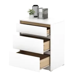 PIRA METROPOLIS OX -  HIRO CH3 LEMARI LACI 3 SUSUN warna WHITE - PRO OAK - PIRA METROPOLIS OX - foto 7
