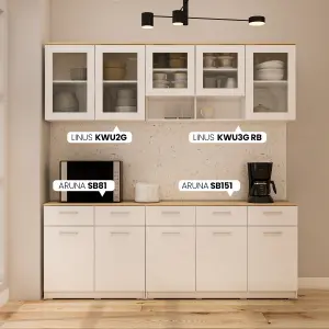 PIRA METROPOLIS OX - ARUNA SB81 BUFET / RAK DAPUR / KITCHEN SET BAWAH DAPUR / LEMARI DAPUR warna WHITE - PIRA METROPOLIS OX - foto 3