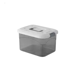 PIRA HOME -  MIZU PSB 8L CONTAINER BOX / BOX PLASTIK / KOTAK PENYIMPANAN warna CLEAR GREY - PIRA HOME - foto 4