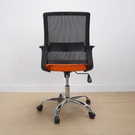 PIRA WORK - REY OC PR KURSI KERJA / KURSI KANTOR warna BLACK - ORANGE - PIRA WORK - foto 3