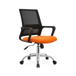 PIRA WORK - REY OC PR KURSI KERJA / KURSI KANTOR warna BLACK - ORANGE - PIRA WORK - foto 6