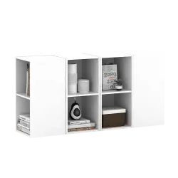 PIRA METROPOLIS -  HAKO SU 2X1 RAK 2 SUSUN / RAK SUSUN SERBAGUNA / RAK BUKU warna WHITE - PIRA METROPOLIS - foto 6