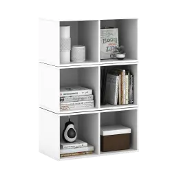 PIRA METROPOLIS -  HAKO SU 2X1 RAK 2 SUSUN / RAK SUSUN SERBAGUNA / RAK BUKU warna WHITE - PIRA METROPOLIS - foto 7
