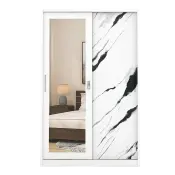 PIRA BAVARIAN - LAPPA 120 MWDSL LEMARI PAKAIAN BESI SLIDING / PINTU GESER warna DARK MARBLE - BAVARIAN - foto 3