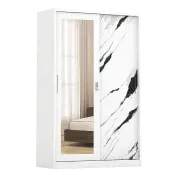 PIRA BAVARIAN - LAPPA 120 MWDSL LEMARI PAKAIAN BESI SLIDING / PINTU GESER warna DARK MARBLE - BAVARIAN - foto 2