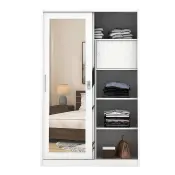 PIRA BAVARIAN - LAPPA 120 MWDSL LEMARI PAKAIAN BESI SLIDING / PINTU GESER warna DARK MARBLE - BAVARIAN - foto 4