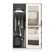 PIRA BAVARIAN - LAPPA 120 MWDSL LEMARI PAKAIAN BESI SLIDING / PINTU GESER warna DARK MARBLE - BAVARIAN - foto 5