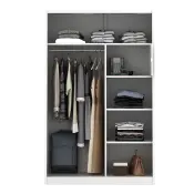 PIRA BAVARIAN - LAPPA 120 MWDSL LEMARI PAKAIAN BESI SLIDING / PINTU GESER warna DARK MARBLE - BAVARIAN - foto 6