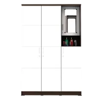 PIRA METROPOLIS - ALBA WDD 3 LEMARI PAKAIAN 3 PINTU warna AMERICAN WALNUT - WHITE - METROPOLIS - foto 2