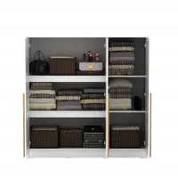 PIRA METROPOLIS - YONA BLS120 LEMARI PAKAIAN 3 PINTU FULL RAK warna WHITE - YELLOW OAK - PIRA METROPOLIS - foto 11