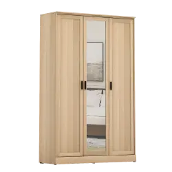 PIRA METROPOLIS - YORK 3P LEMARI PAKAIAN 3 PINTU warna PRO OAK - PIRA METROPOLIS - foto 4