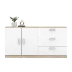 PIRA METROPOLIS - ALBA BAZ SB 150 BUFET warna SONOMA OAK - WHITE - METROPOLIS - foto 5