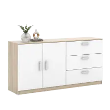 PIRA METROPOLIS - ALBA BAZ SB 150 BUFET warna SONOMA OAK - WHITE - METROPOLIS - foto 2