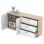 PIRA METROPOLIS - ALBA BAZ SB 150 BUFET warna SONOMA OAK - WHITE - METROPOLIS - foto 4