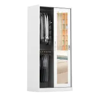 PIRA - KELSEY 90A MWDSL LEMARI PAKAIAN BESI SLIDING / PINTU GESER warna WHITE - PIRA - foto 3