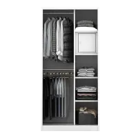 PIRA - KELSEY 90A MWDSL LEMARI PAKAIAN BESI SLIDING / PINTU GESER warna WHITE - PIRA - foto 5