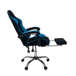 PIRA -  X-WING GC KURSI GAMING DENGAN SANDARAN KAKI DAN FITUR MASSAGE / PIJAT warna BLACK-TURQUOISE - PIRA - foto 4
