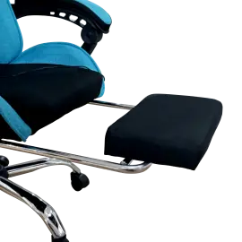 PIRA -  X-WING GC KURSI GAMING DENGAN SANDARAN KAKI DAN FITUR MASSAGE / PIJAT warna BLACK-TURQUOISE - PIRA - foto 5