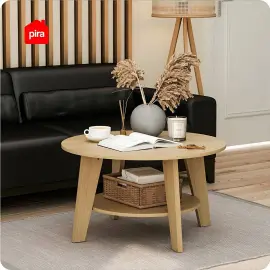 PIRA - OLSEN CT MEJA TAMU KAYU TERANG warna PRO OAK - PIRA - foto 2