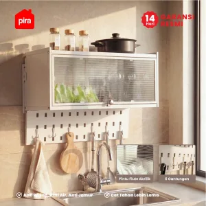 PIRA - DISH AVA MDR65 H RAK PIRING / RAK PIRING GANTUNG / RAK DAPUR / RAK WASTAFEL / RAK PENGERING PIRING warna WHITE - PIRA - foto 1