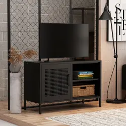 PIRA - KANO MTV100 RAK TV BESI / MEJA TV BESI warna BLACK - PIRA - foto 1