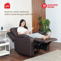 PIRA - BISHOP 1 RS SOFA / SOFA RECLINER warna DARK BROWN - BAVARIAN - foto 4