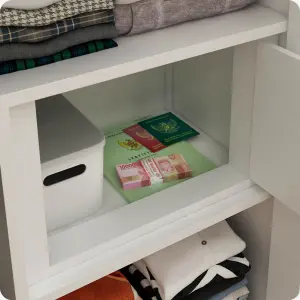 PIRA METROPOLIS -  STAHL 120 MWDSL LEMARI PAKAIAN BESI SLIDING / PINTU GESER warna WHITE - OLIVE - METROPOLIS - foto 4